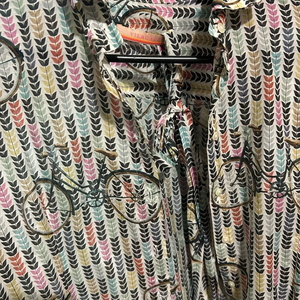 Vilagallo Multicolor Patterned Tunic - Picture 4 of 4